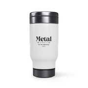 Stainless Steel Travel Mug with Handle, 14oz